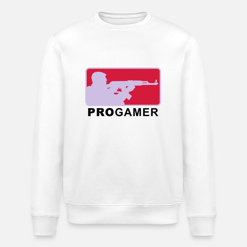 progamer_2011_4_3c - Stanley/Stella ROLLER Unisex Organic Sweatshirt - white