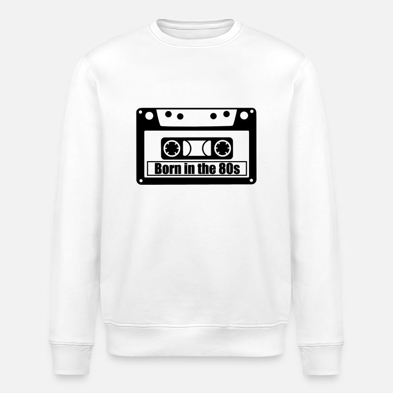 born in the 80s - Stanley/Stella Unisex Bio-Sweatshirt ROLLER - Weiß