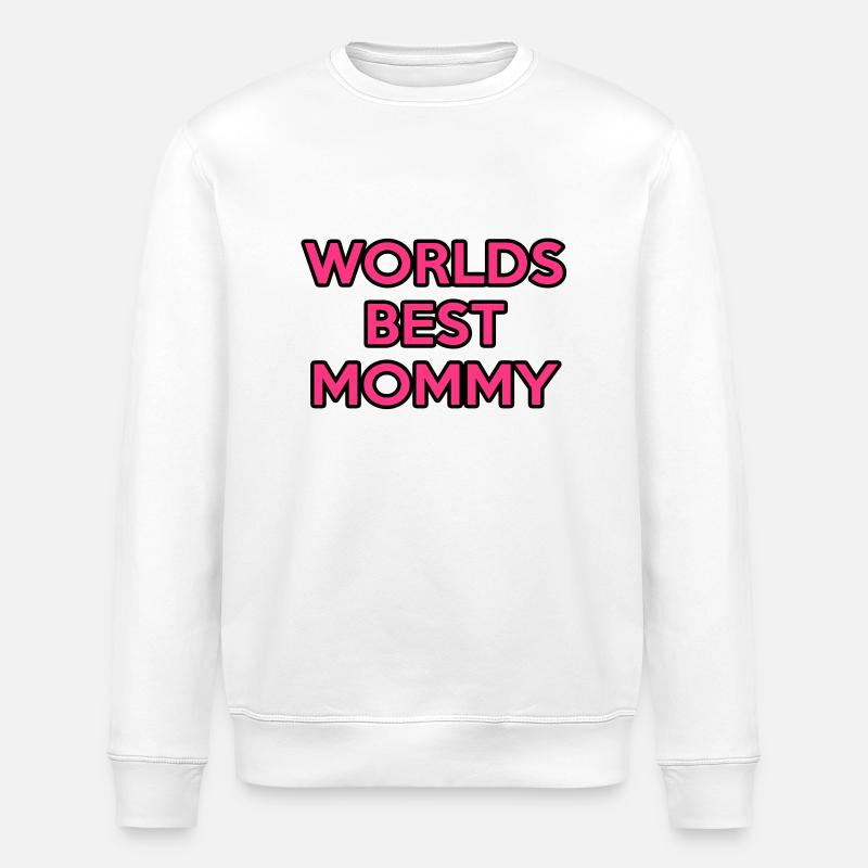 Meilleur des mondes maman - Sweat bio ROLLER Stanley/Stella Unisexe - blanc