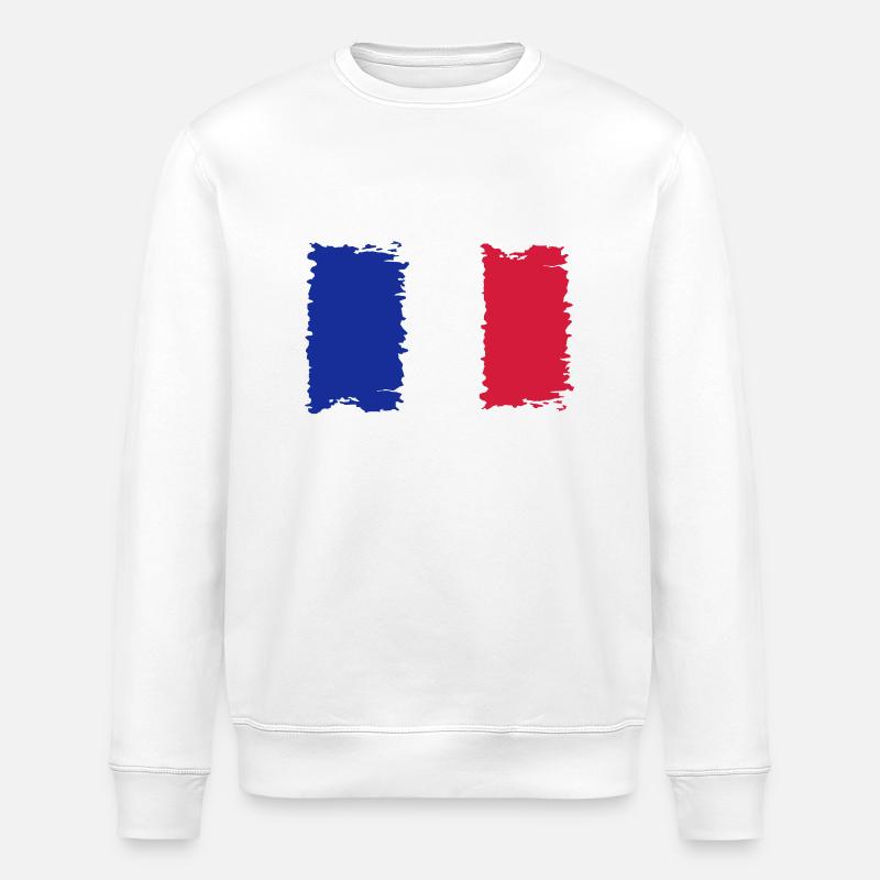 Frankreich - Stanley/Stella Unisex Bio-Sweatshirt ROLLER - Weiß