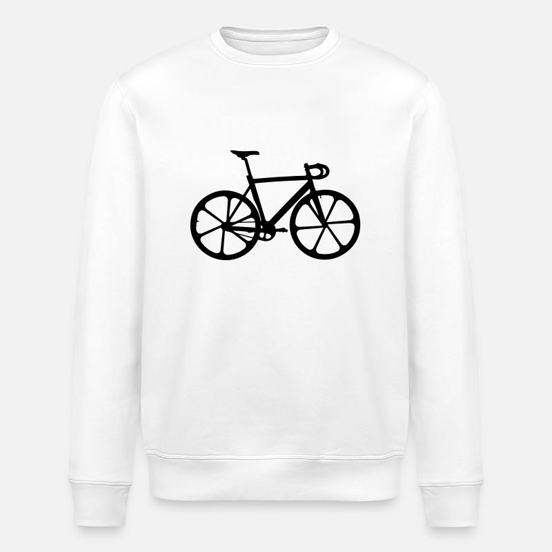Bicycle fixi singlespeed - Stanley/Stella ROLLER Unisex Organic Sweatshirt - white