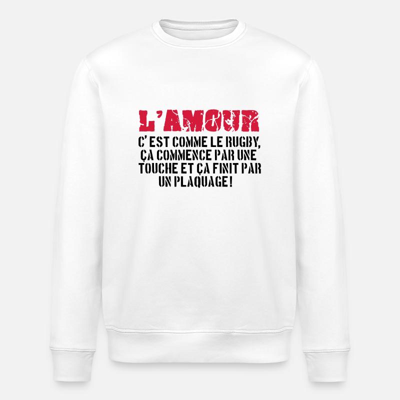 rugby - Sweat bio ROLLER Stanley/Stella Unisexe - blanc