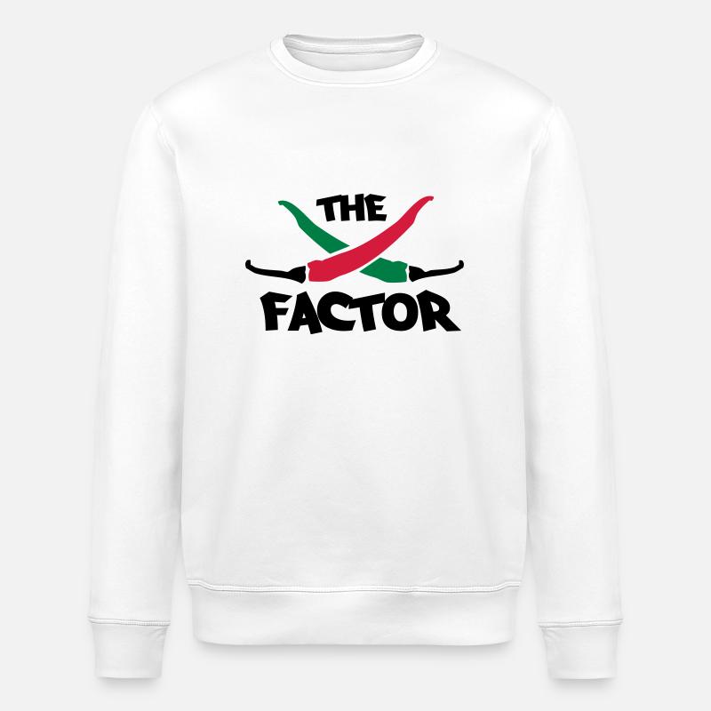 The chilli factor - Sweat bio ROLLER Stanley/Stella Unisexe - blanc