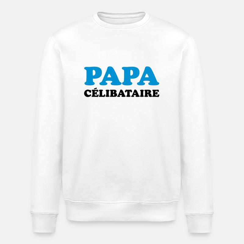 Single Dad - Stanley/Stella Unisex Bio-Sweatshirt ROLLER - Weiß