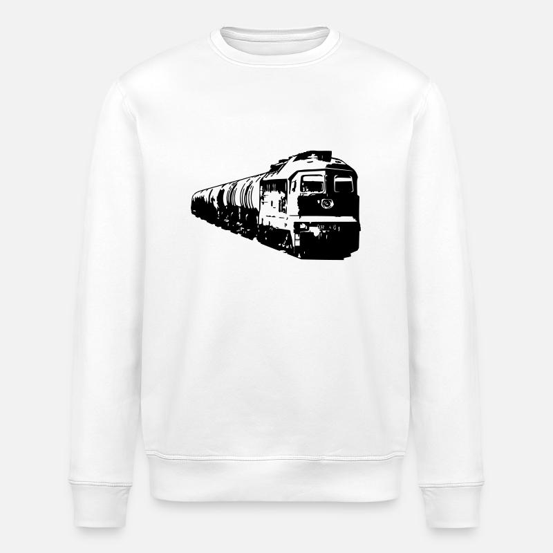 Le train de marchandises - Sweat bio ROLLER Stanley/Stella Unisexe - blanc