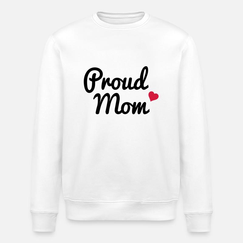 Proud Mom - Stanley/Stella Unisex Bio-Sweatshirt ROLLER - Weiß