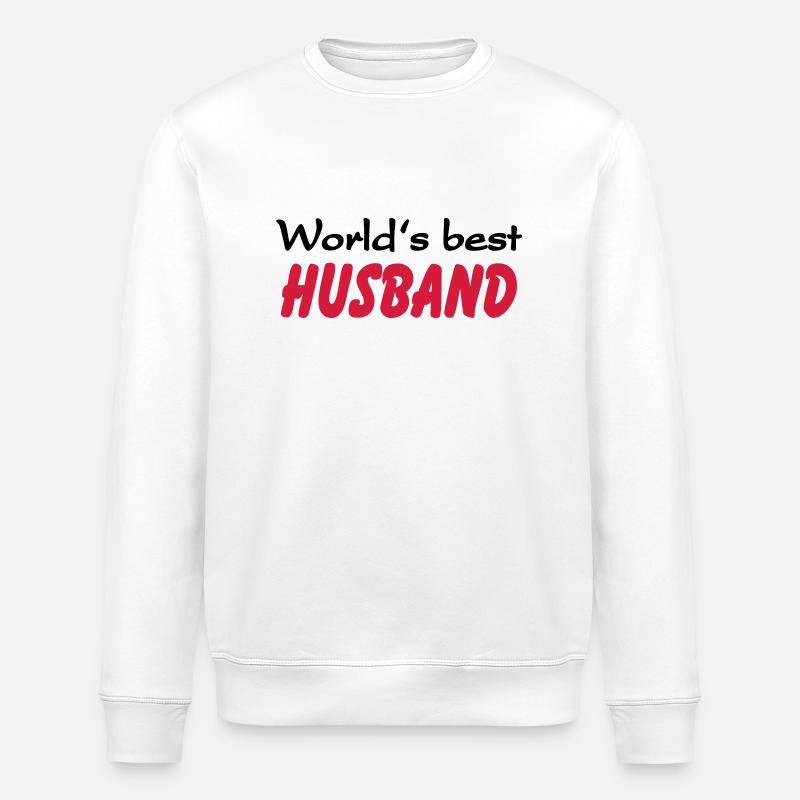 World's best Husband - Stanley/Stella ROLLER Unisex Organic Sweatshirt - white