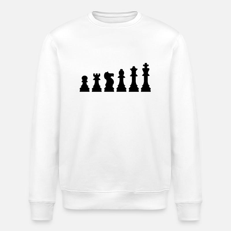 Échecs - Sweat bio ROLLER Stanley/Stella Unisexe - blanc