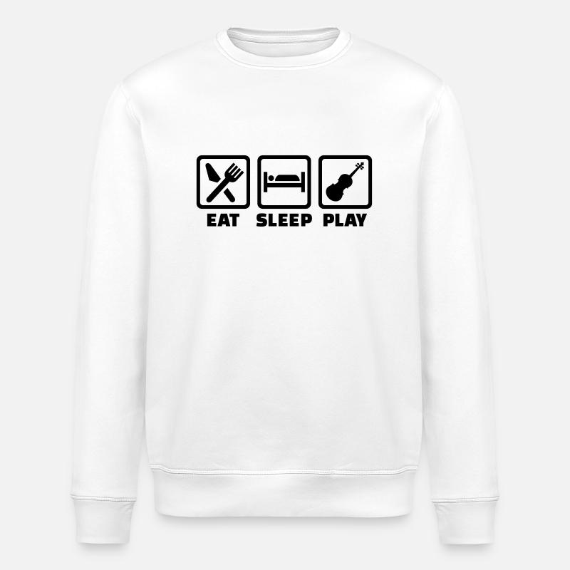 Geige - Stanley/Stella Unisex Bio-Sweatshirt ROLLER - Weiß