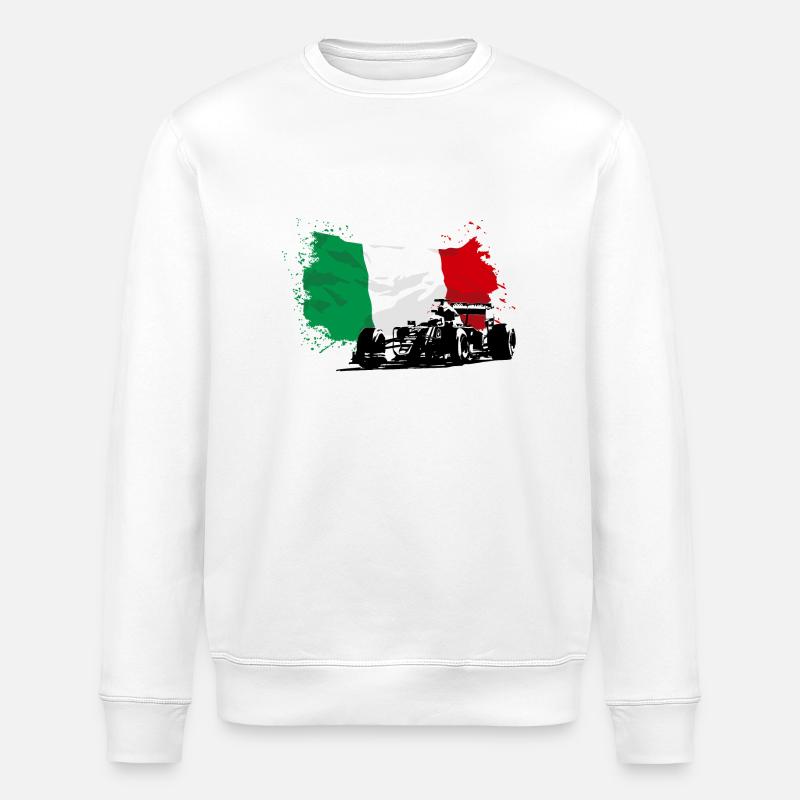 Formula One - Italy Flag - Stanley/Stella Unisex Bio-Sweatshirt ROLLER - Weiß