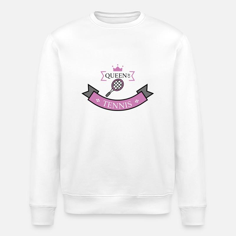 Tennis Queen - Stanley/Stella Unisex Bio-Sweatshirt ROLLER - Weiß