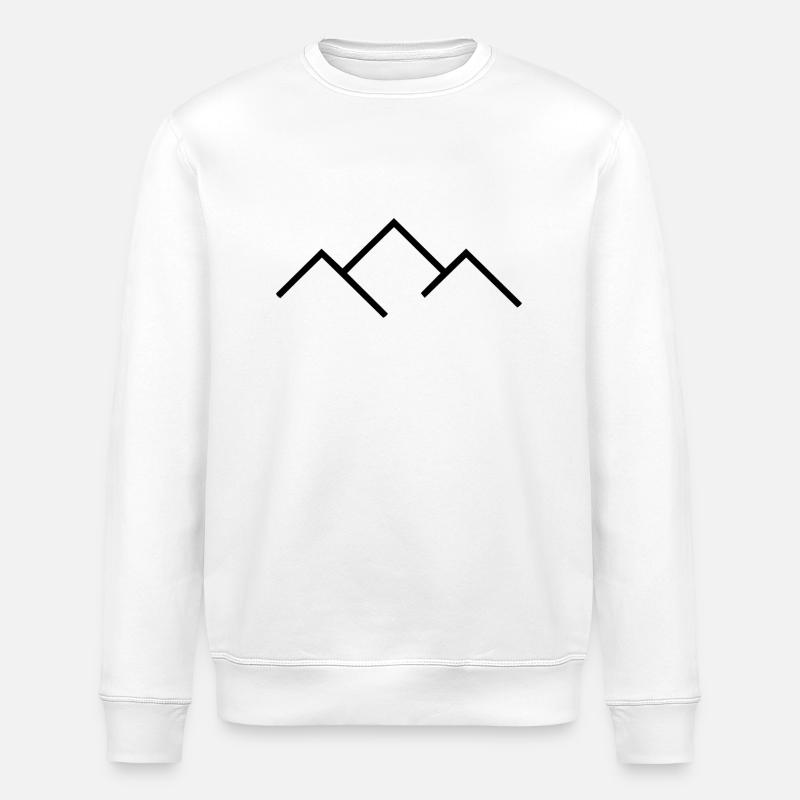 Bergkette - Stanley/Stella Unisex Bio-Sweatshirt ROLLER - Weiß
