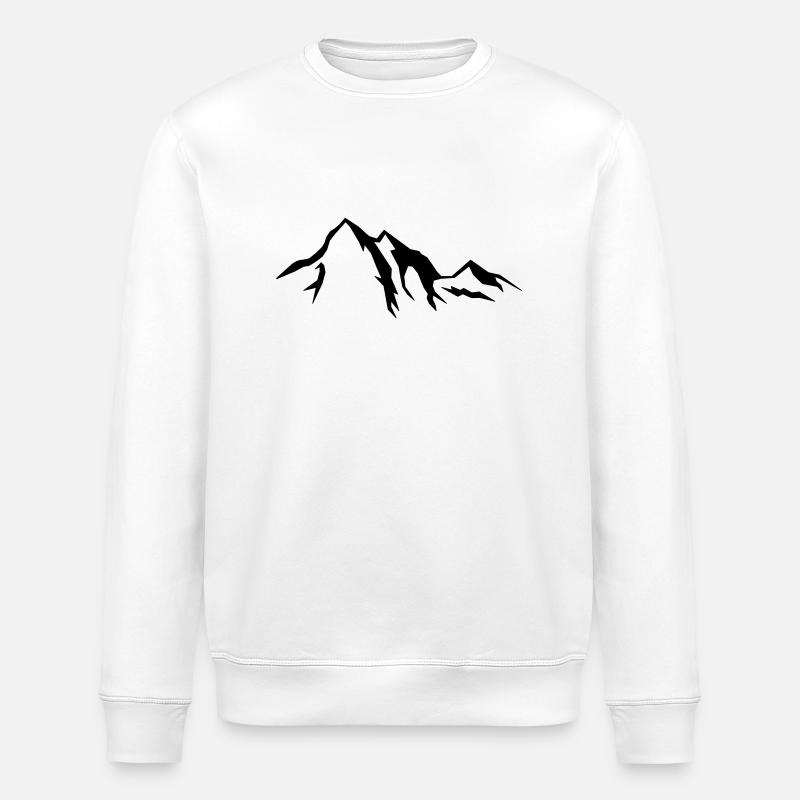 mountains_01 - Stanley/Stella Unisex Bio-Sweatshirt ROLLER - Weiß