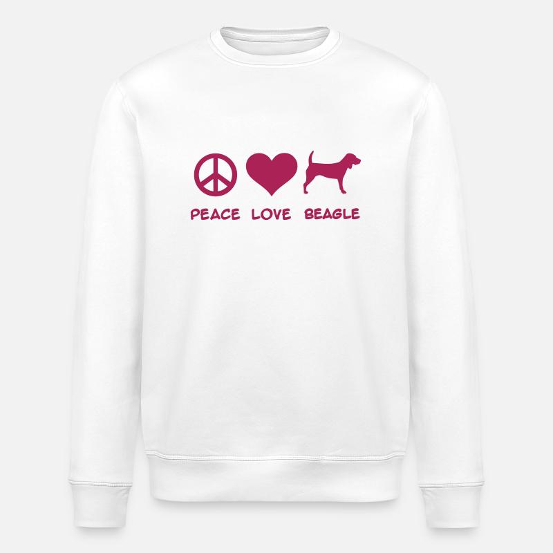 Beagle - Sweat bio ROLLER Stanley/Stella Unisexe - blanc