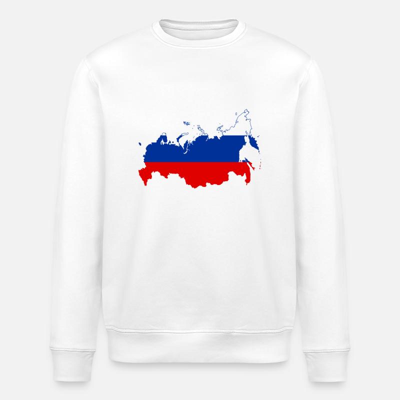 Russie - Sweat bio ROLLER Stanley/Stella Unisexe - blanc