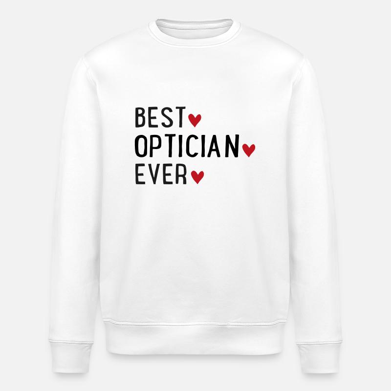 Optiker - Stanley/Stella Unisex Bio-Sweatshirt ROLLER - Weiß