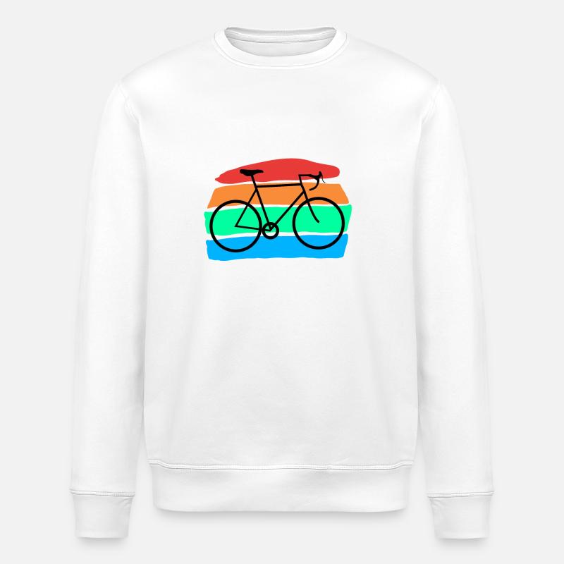 Bicycle - Stanley/Stella ROLLER Unisex Organic Sweatshirt - white