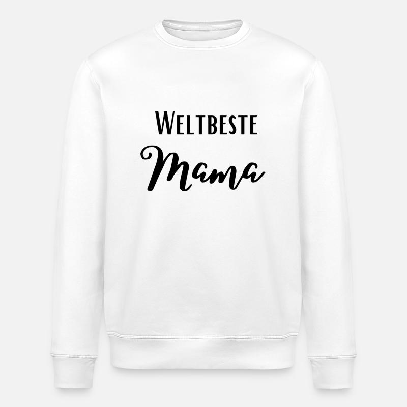 Weltbeste Mama - Stanley/Stella Unisex Bio-Sweatshirt ROLLER - Weiß