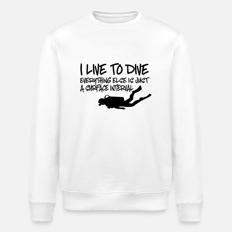 Tauchen - Stanley/Stella Unisex Bio-Sweatshirt ROLLER - Weiß