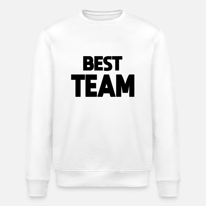 Best Team Mannschaft - Stanley/Stella ROLLER Unisex Organic Sweatshirt - white