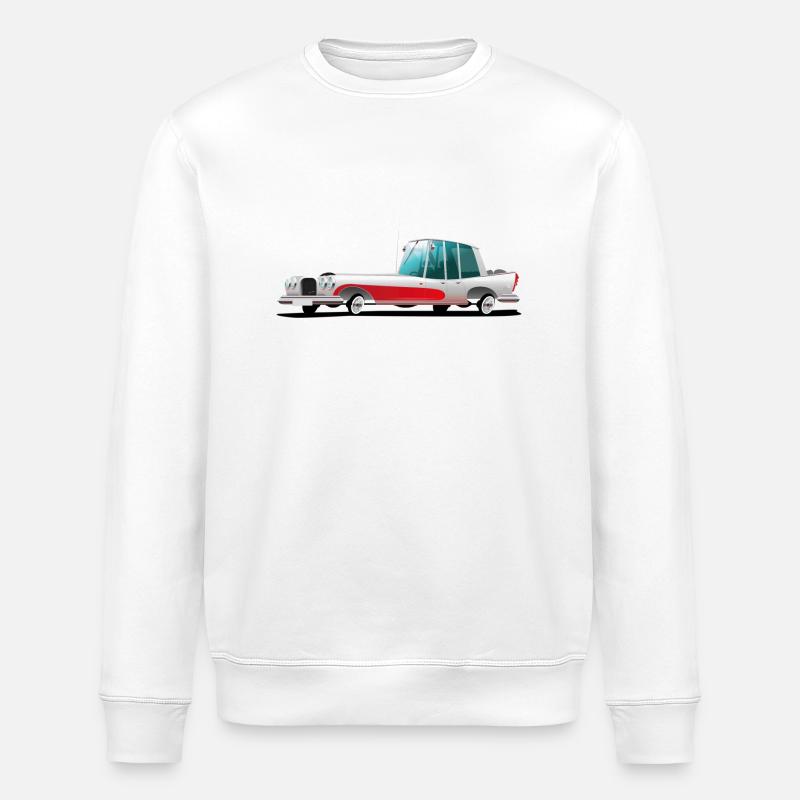 FunnyCar1 - Sweat bio ROLLER Stanley/Stella Unisexe - blanc