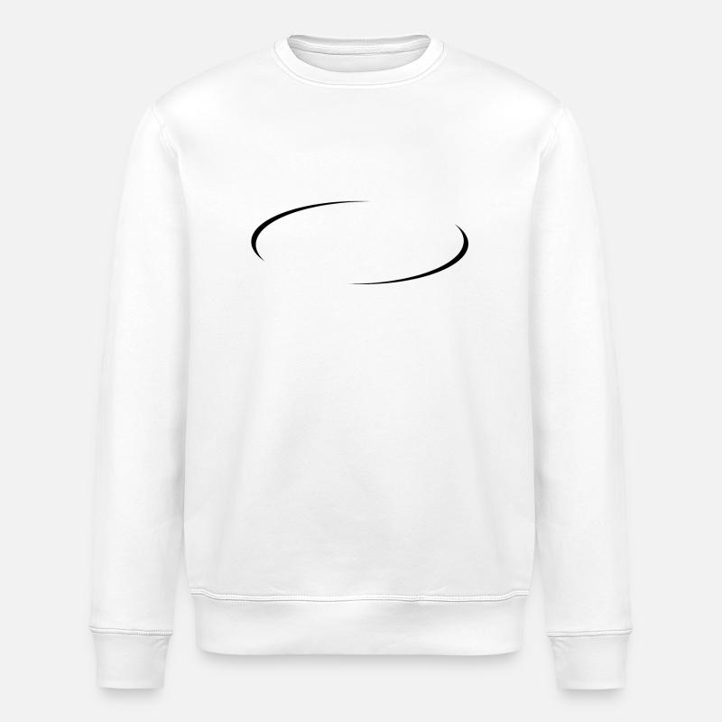 Modischer Kreis Schwarz - Stanley/Stella Unisex Bio-Sweatshirt ROLLER - Weiß