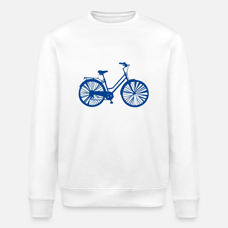 fahrrad - Stanley/Stella Unisex Bio-Sweatshirt ROLLER - Weiß