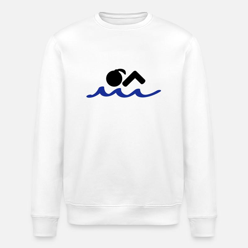 swimmer - Sweat bio ROLLER Stanley/Stella Unisexe - blanc