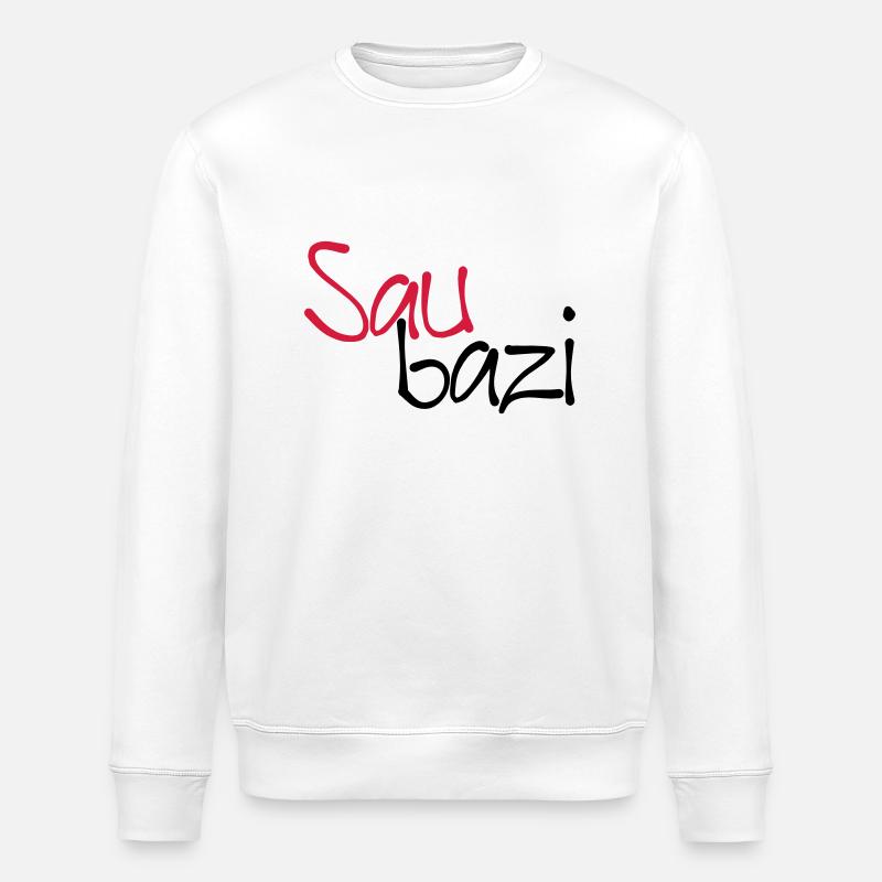 Saubazi - Stanley/Stella Unisex Bio-Sweatshirt ROLLER - Weiß