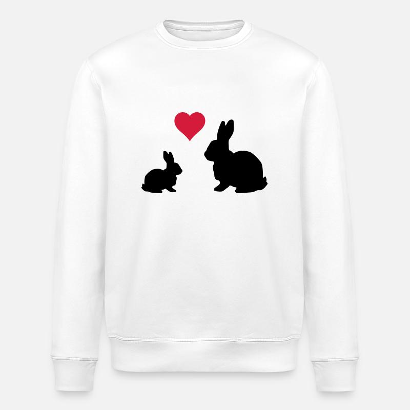 Mama Kind Hase - Stanley/Stella Unisex Bio-Sweatshirt ROLLER - Weiß