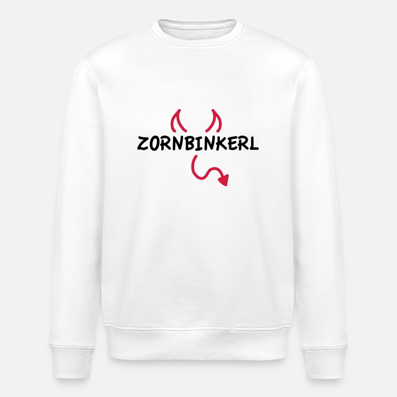 Zornbinkerl - Stanley/Stella ROLLER Unisex Organic Sweatshirt - white