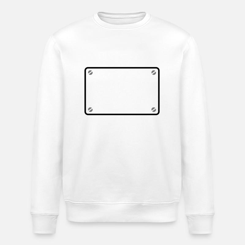 Shield frame - Stanley/Stella ROLLER Unisex Organic Sweatshirt - white