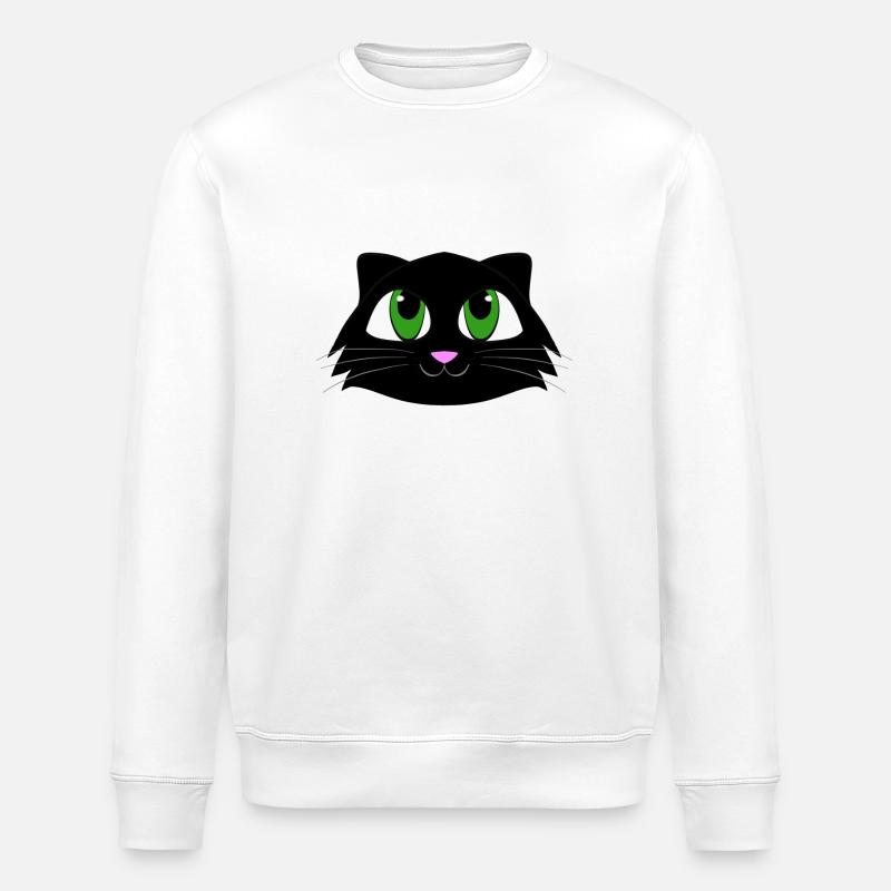 Cat - Stanley/Stella Unisex Bio-Sweatshirt ROLLER - Weiß