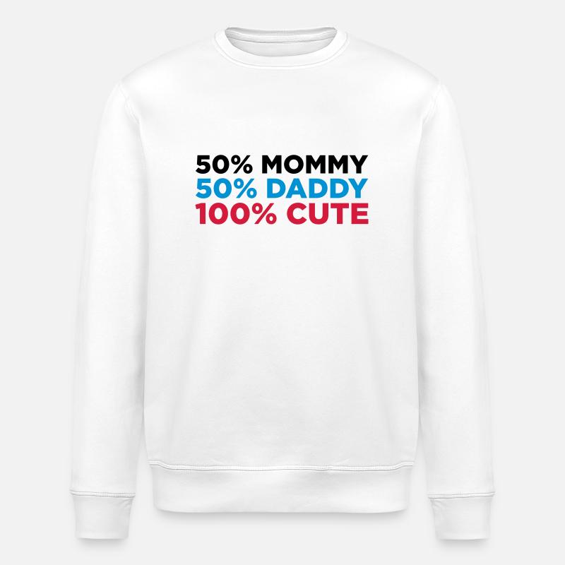 100% Cute (3c)++ - Stanley/Stella ROLLER Unisex Organic Sweatshirt - white