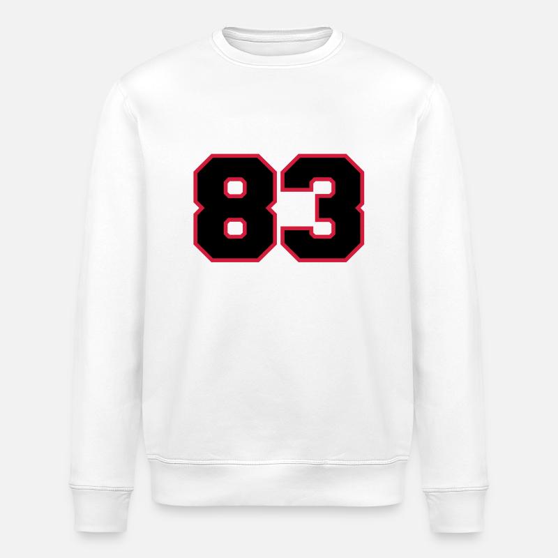 Number83 - Sweat bio ROLLER Stanley/Stella Unisexe - blanc