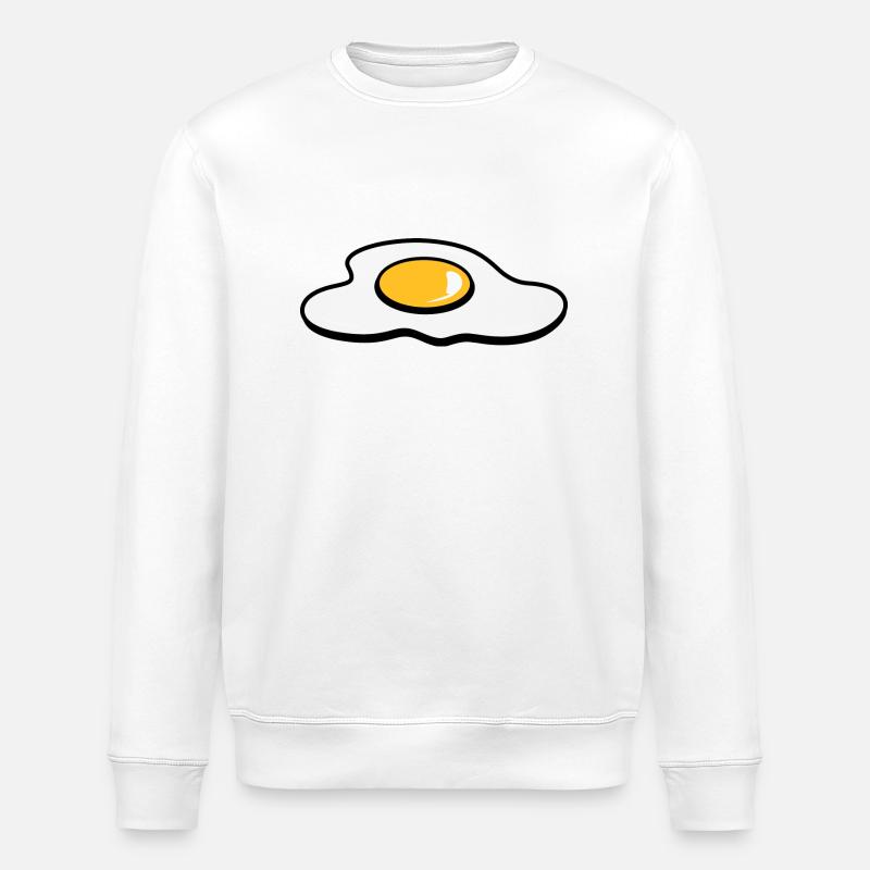 A fried egg - Stanley/Stella ROLLER Unisex Organic Sweatshirt - white