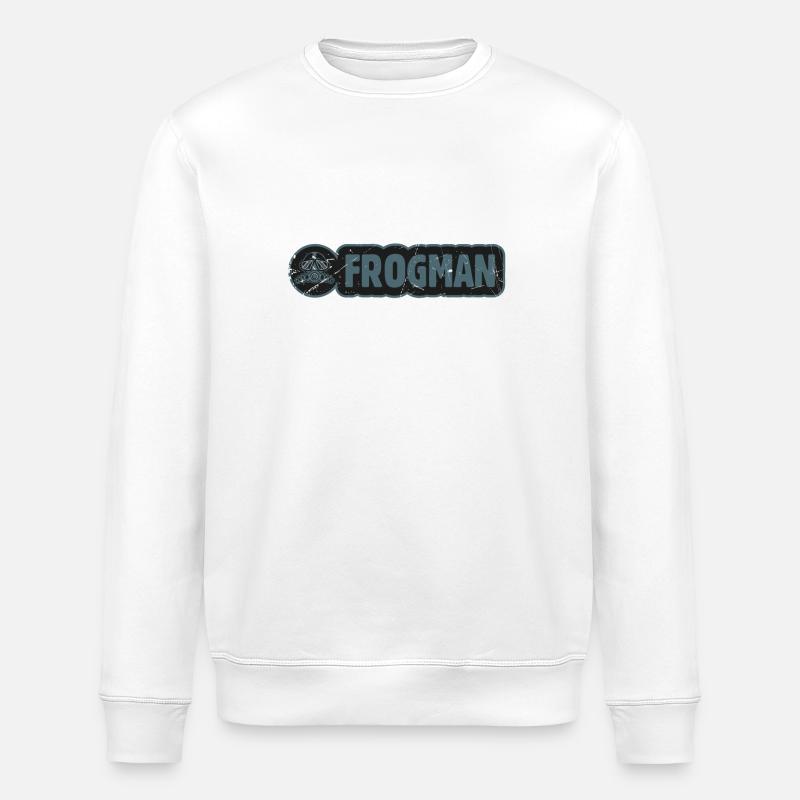 FROGMAN BLUE plongée sous marine - Sweat bio ROLLER Stanley/Stella Unisexe - blanc