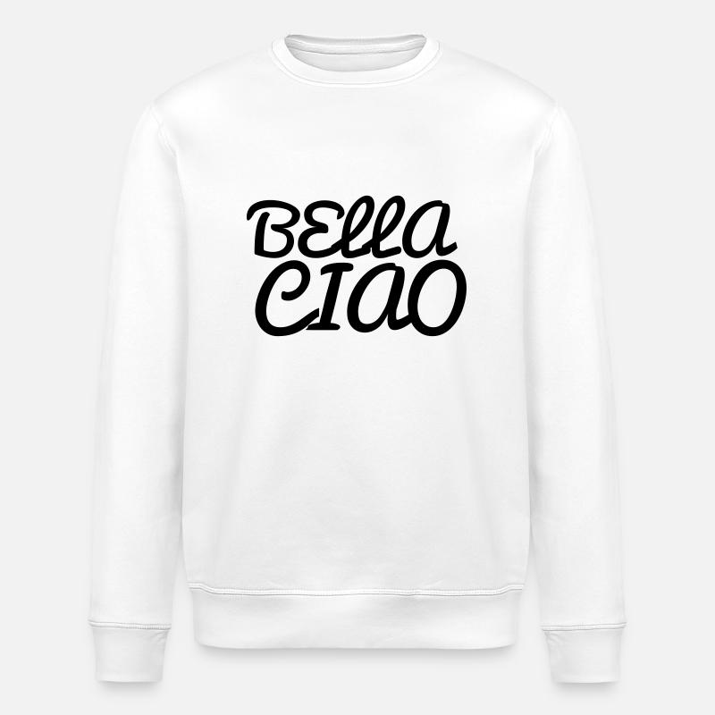 bella ciao - Stanley/Stella Unisex Bio-Sweatshirt ROLLER - Weiß
