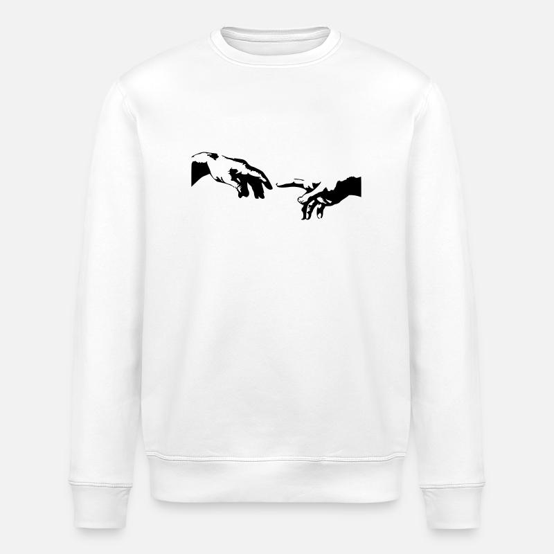 hand - Stanley/Stella ROLLER Unisex Organic Sweatshirt - white