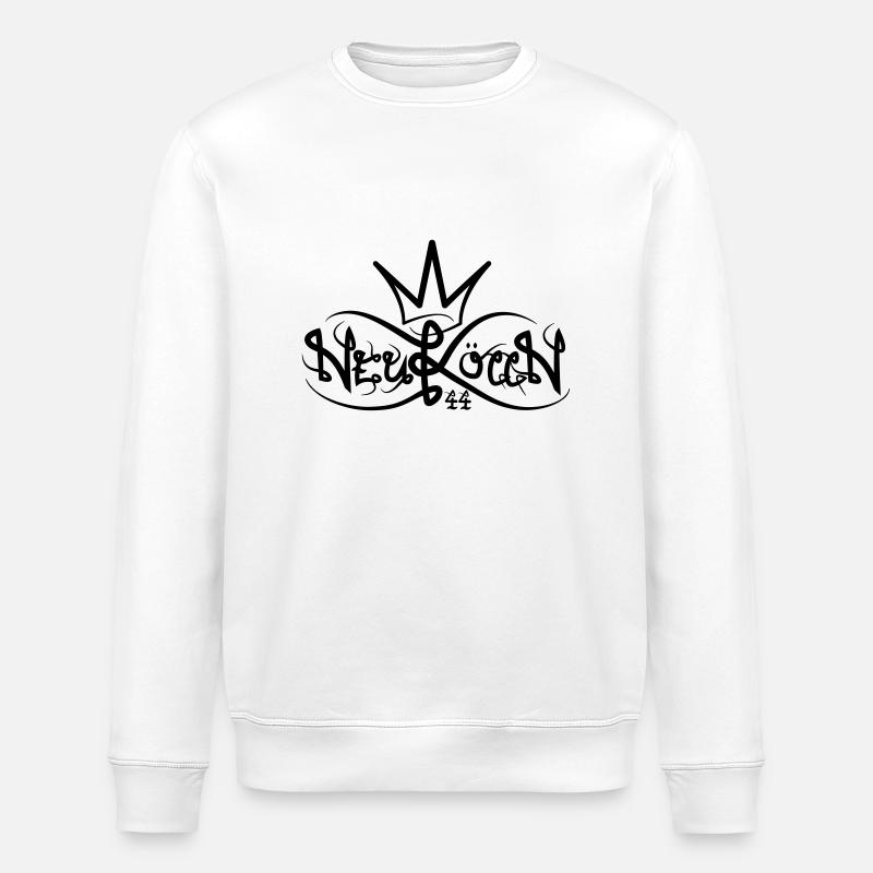 BERLIN NEUKÖLLN 44 KING - Stanley/Stella Unisex Bio-Sweatshirt ROLLER - Weiß