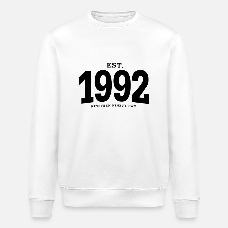 HNE. 1992 Nineteen Ninety Two - Sweat bio ROLLER Stanley/Stella Unisexe - blanc