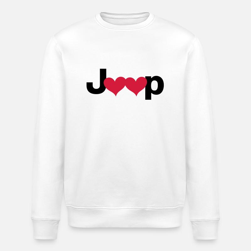 Jeep Love - Stanley/Stella Unisex Bio-Sweatshirt ROLLER - Weiß