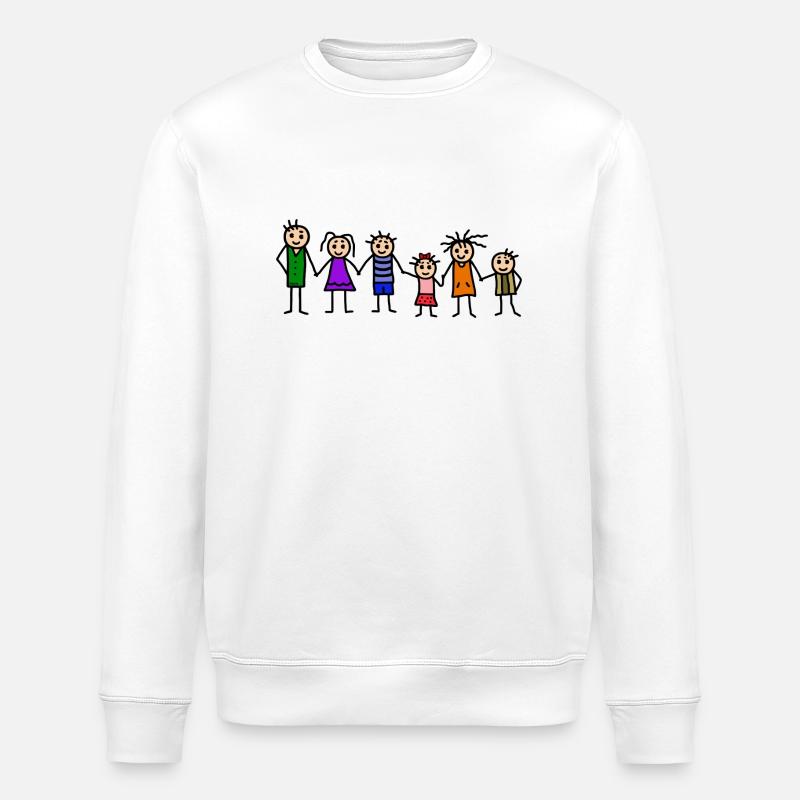 Famille avec beaucoup d'enfants - Sweat bio ROLLER Stanley/Stella Unisexe - blanc