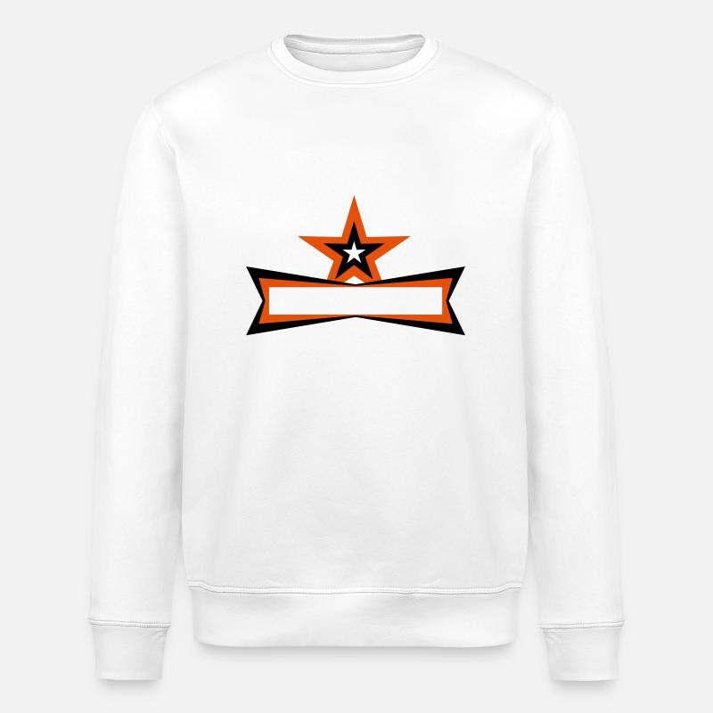 Star Frame - Stanley/Stella ROLLER Unisex Organic Sweatshirt - white