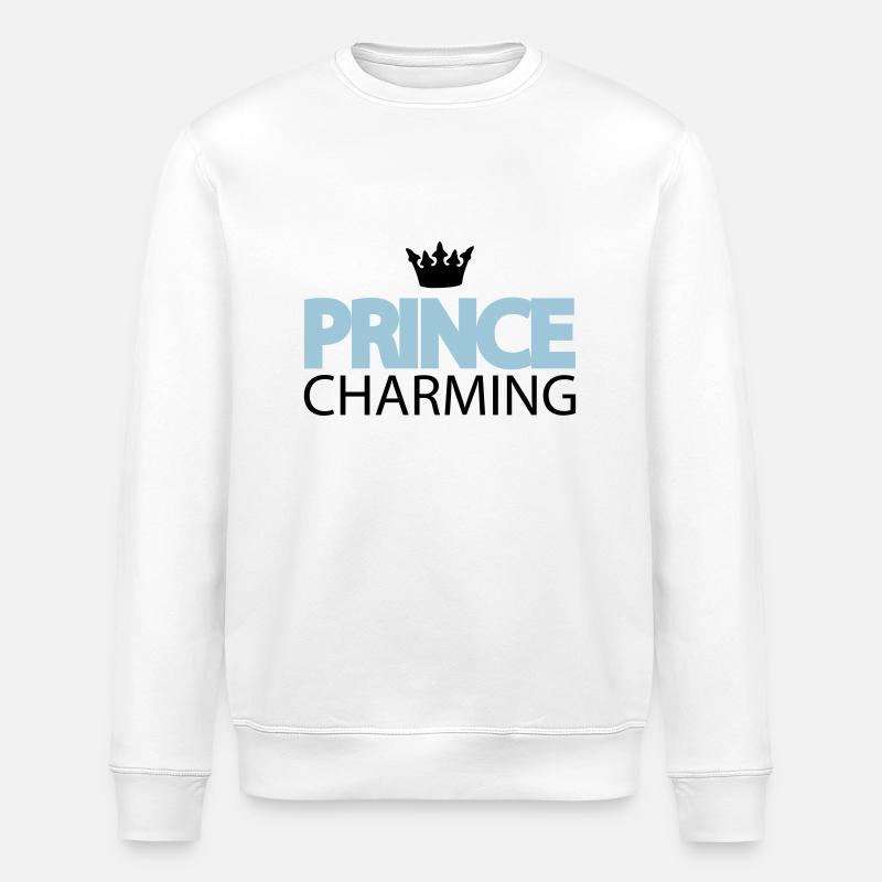 prince_charming - Stanley/Stella ROLLER Unisex Organic Sweatshirt - white