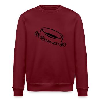 One ring to bind him (a, 1c) - Stanley/Stella ROLLER Unisex Organic Sweatshirt - white - Front - Nik (191cm)