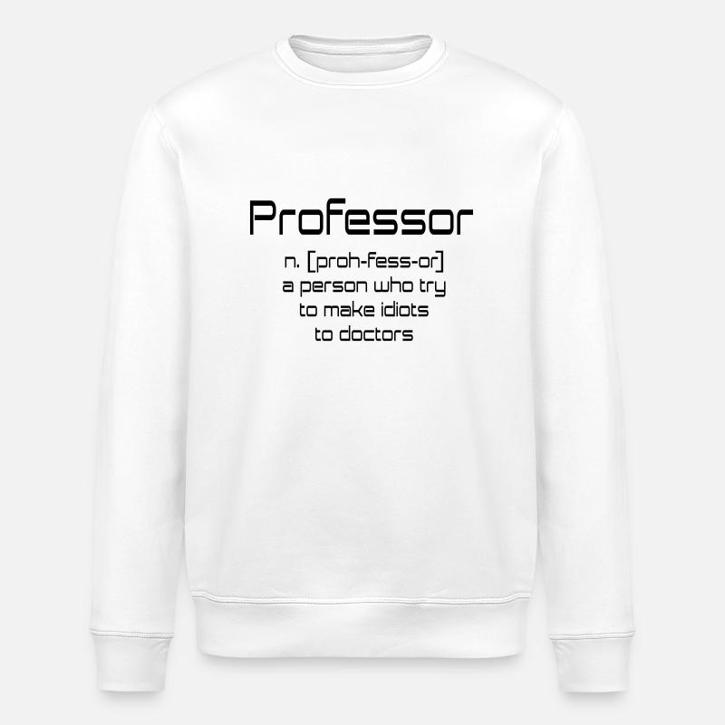 professor - Stanley/Stella ROLLER Unisex Organic Sweatshirt - white