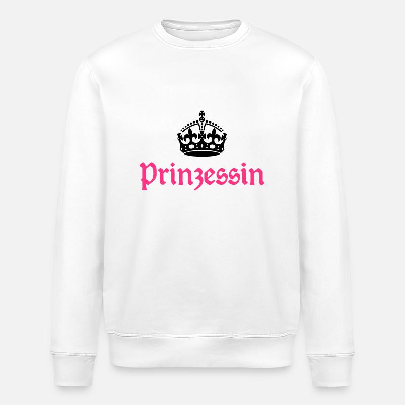 Prinzessin Krone - Stanley/Stella Unisex Bio-Sweatshirt ROLLER - Weiß