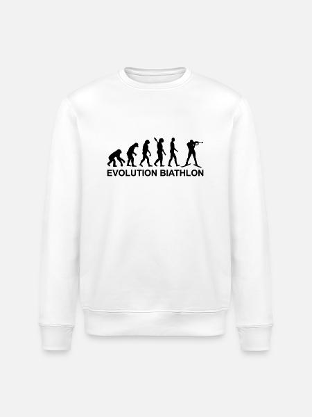 Evolution Biathlon - Stanley/Stella Unisex Bio-Sweatshirt ROLLER - Weiß