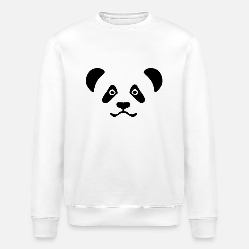 Panda - Sweat bio ROLLER Stanley/Stella Unisexe - blanc